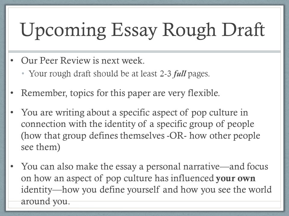 How to make an essay about yourself more flexible